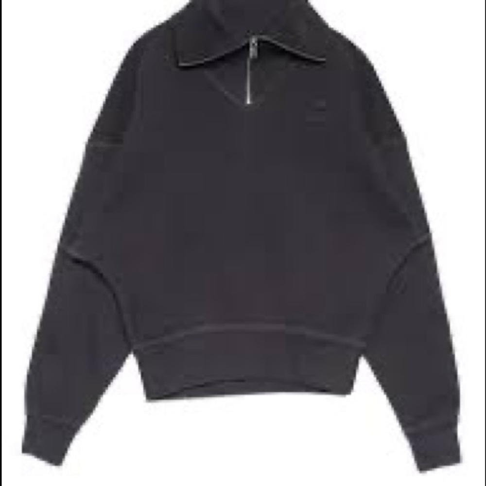 Isabel Marant MELOYA half zip sweater with logo